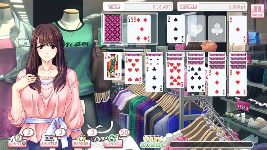 Скриншот 3 из Pretty Girls Klondike Solitaire Plus