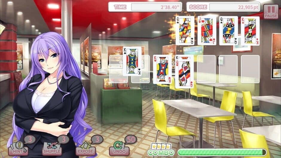 Скриншот 4 из Pretty Girls Klondike Solitaire Plus
