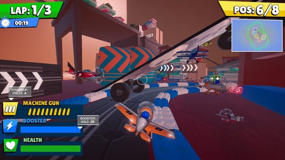 Скриншот 6 из Airplane Race Simulator 2 Player Game