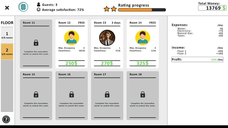 Скриншот 6 из Motel Simulator: Create, Renovate & Grow Business