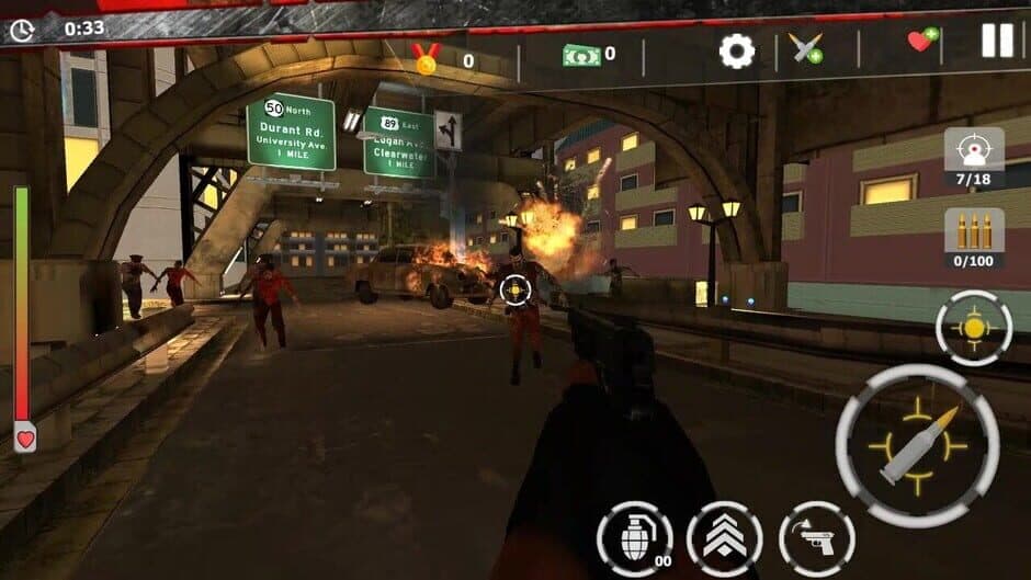 Скриншот 1 из Zombie Survivor: Undead City Attack