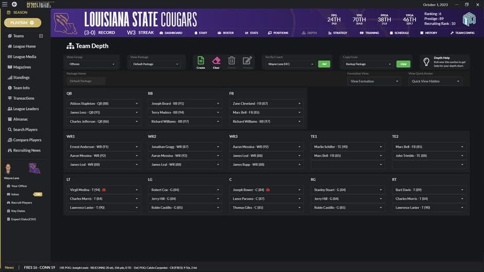Скриншот 5 из Draft Day Sports: College Football 2024