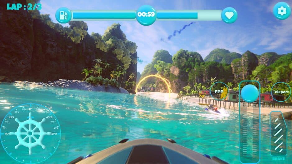 Скриншот 5 из H2O: High speed Boat Racing