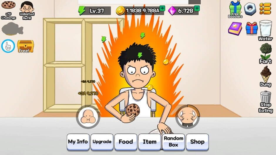 Скриншот 1 из Food Fighter Clicker Games