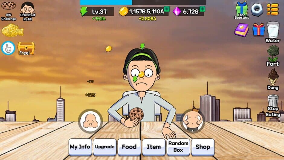 Скриншот 2 из Food Fighter Clicker Games