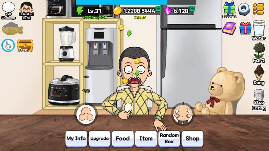 Скриншот 4 из Food Fighter Clicker Games