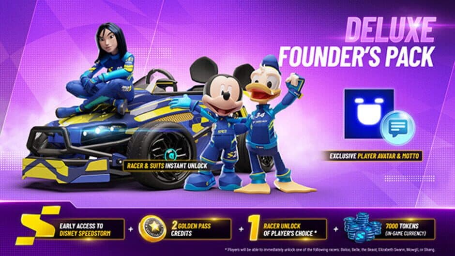 Скриншот 1 из Disney Speedstorm: Deluxe Founder's Pack