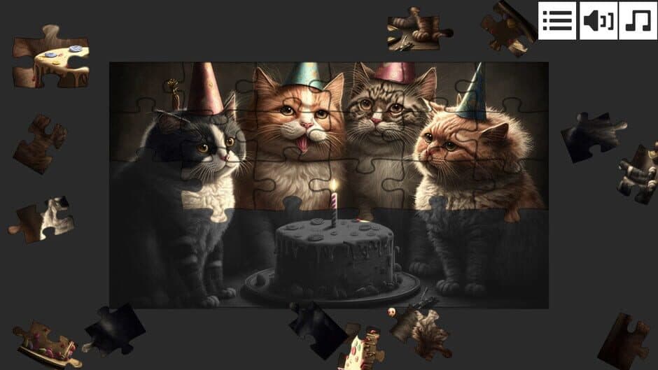 Скриншот 1 из Cat Jigsaw Puzzle Games: Expansion Pack 2