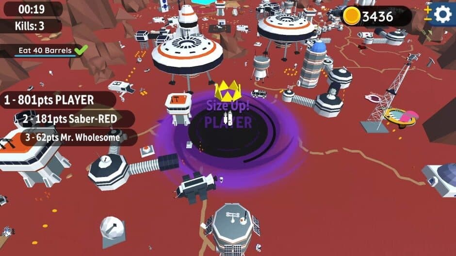Скриншот 2 из Hole io: Red Planet DLC