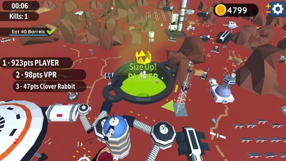 Скриншот 5 из Hole io: Red Planet DLC