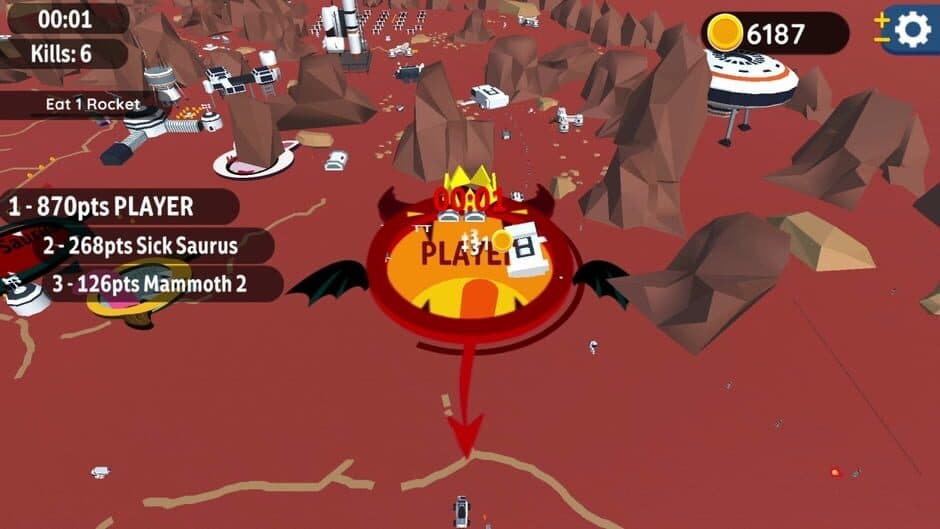 Скриншот 1 из Hole io: Red Planet DLC