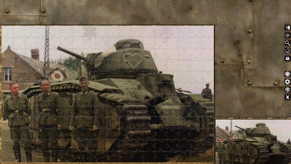 Скриншот 3 из Pixel Puzzles WW2 Jigsaw: French Tanks