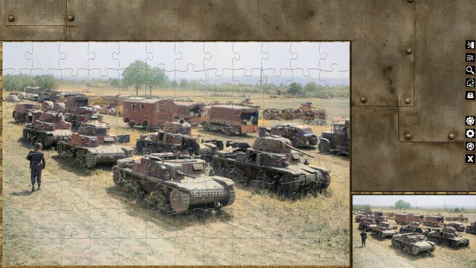 Скриншот 4 из Pixel Puzzles WW2 Jigsaw: Italian Tanks