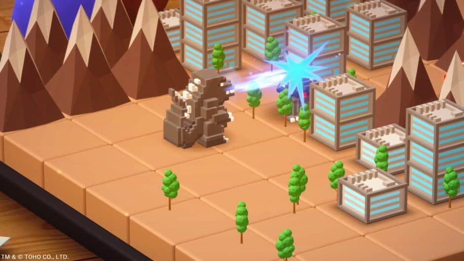 Скриншот 2 из Godzilla Voxel Wars