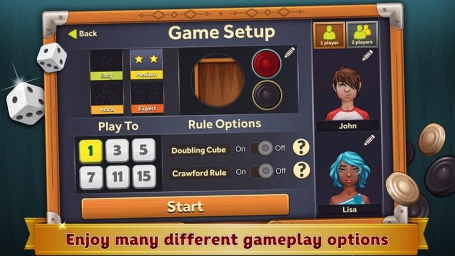 Скриншот 3 из Backgammon Deluxe