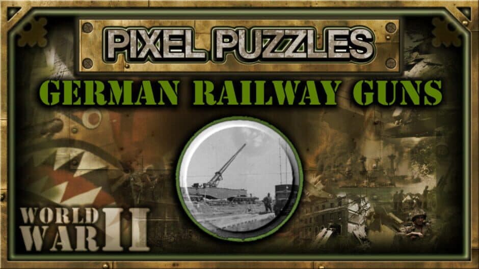 Скриншот 1 из Pixel Puzzles WW2 Jigsaw: Pack - German Railway Guns