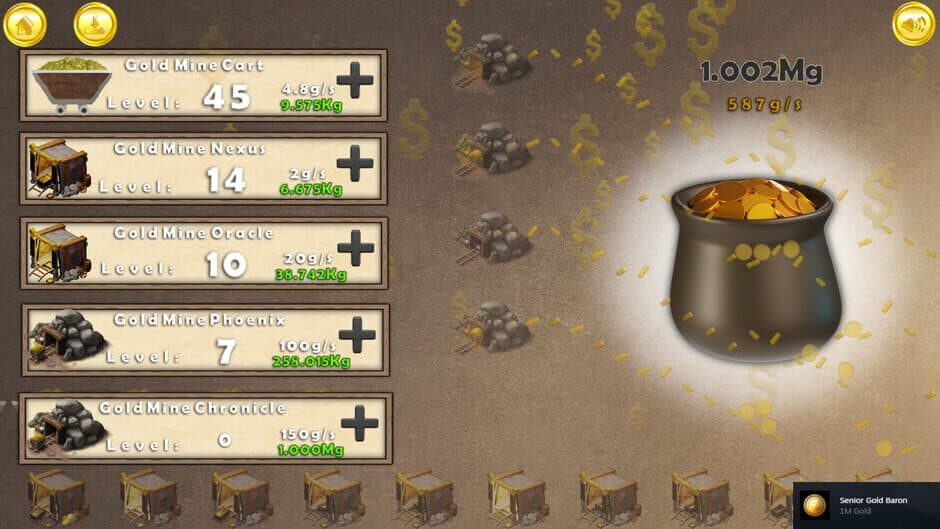 Скриншот 2 из Gold Rush Clicker