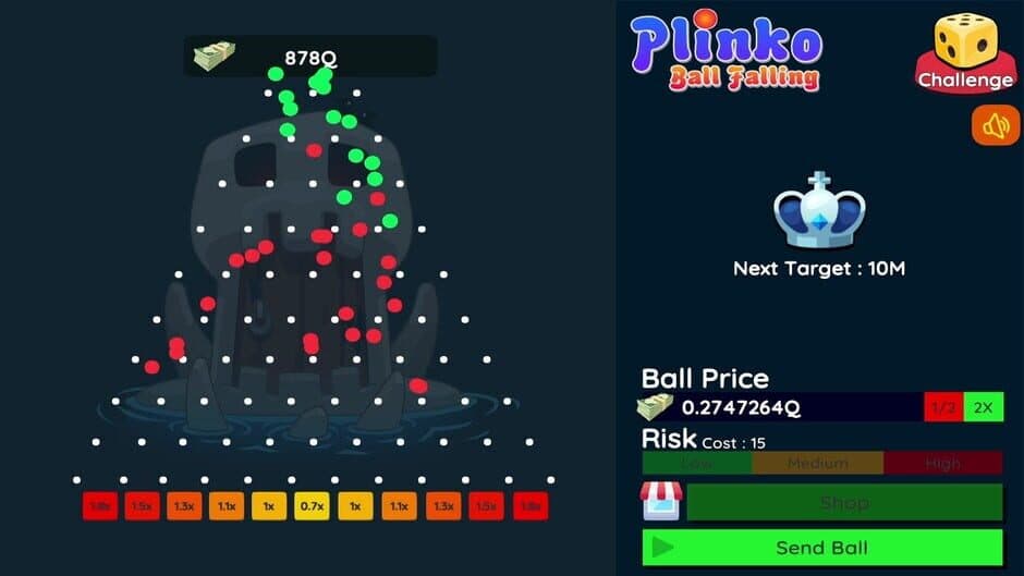 Скриншот 1 из Plinko: Ball Falling