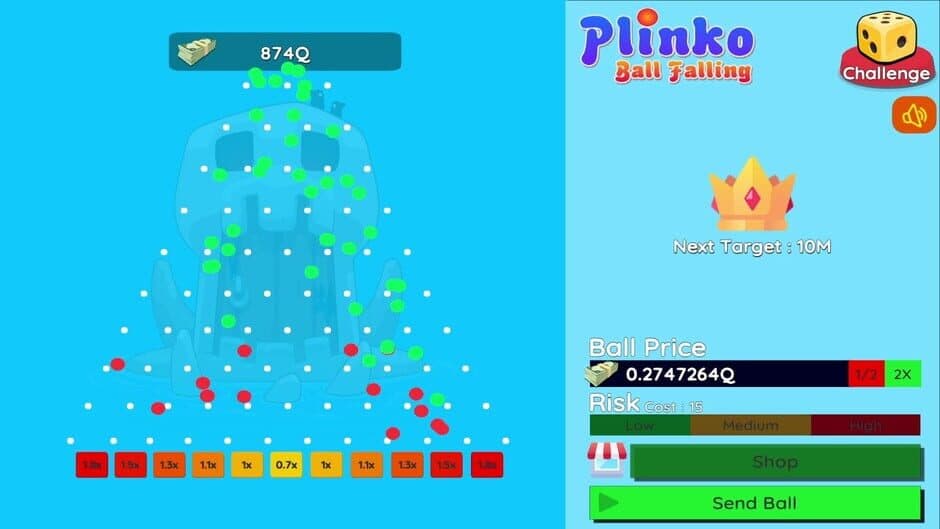 Скриншот 3 из Plinko: Ball Falling