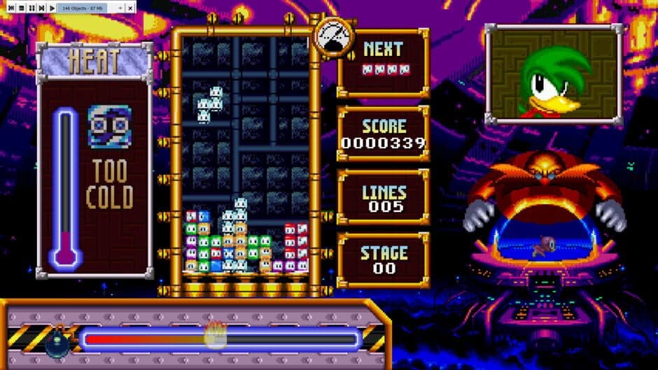 Скриншот 2 из Dr. Robotnik's Mean Bean Tetris
