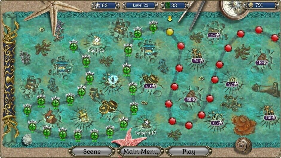Скриншот 3 из Jewel Match Atlantis Solitaire 4: Collector's Edition