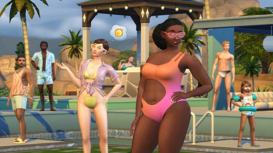 Скриншот 1 из The Sims 4: Poolside Splash Kit