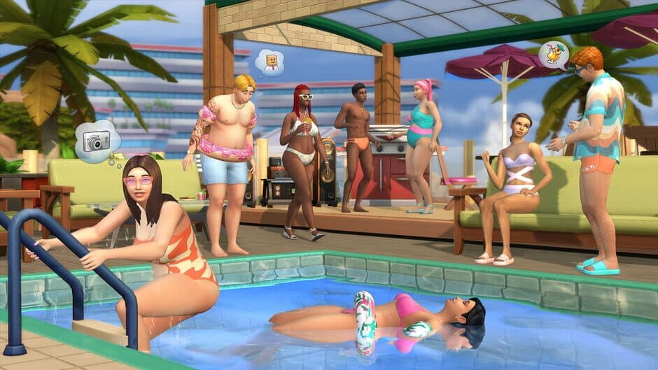 Скриншот 2 из The Sims 4: Poolside Splash Kit