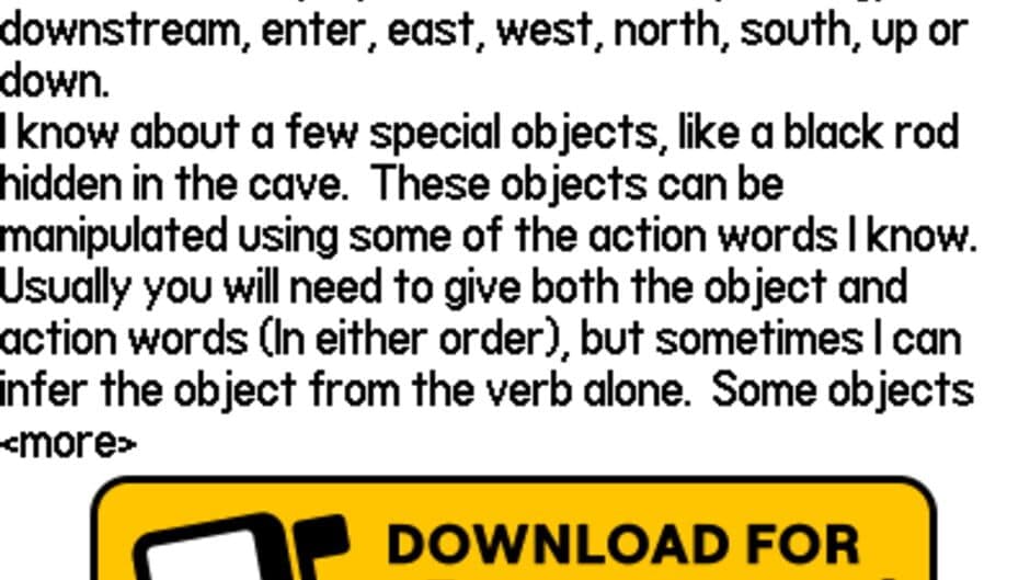 Скриншот 1 из Colossal Cave Adventure