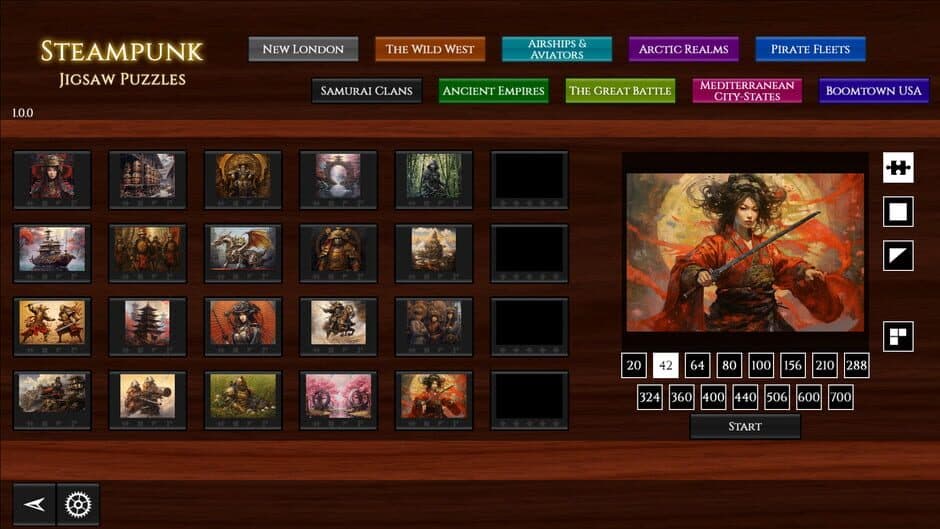 Скриншот 5 из Steampunk Jigsaw Puzzles: Samurai Clans