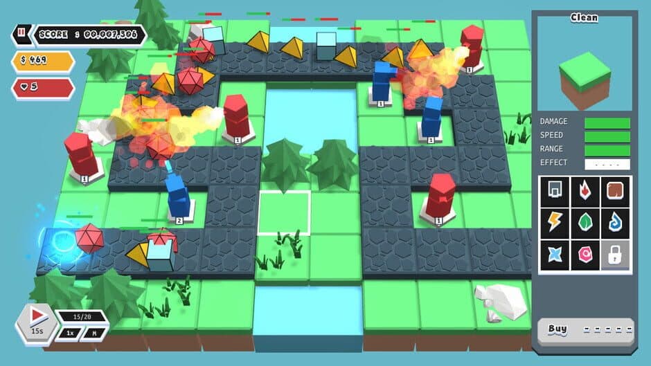 Скриншот 1 из Polygons Tower Defense