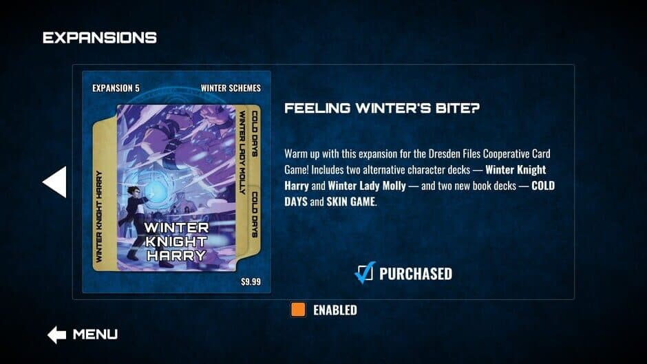 Скриншот 1 из Dresden Files Cooperative Card Game: Winter Schemes