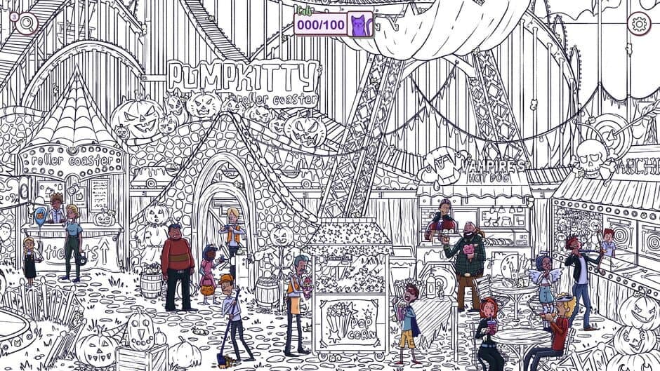 Скриншот 4 из Hidden Cats in Spooky Town