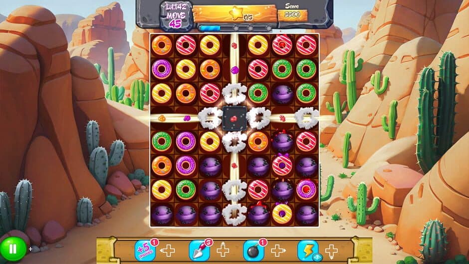 Скриншот 3 из Magic Donut Adventure: Line Match 3 Puzzle