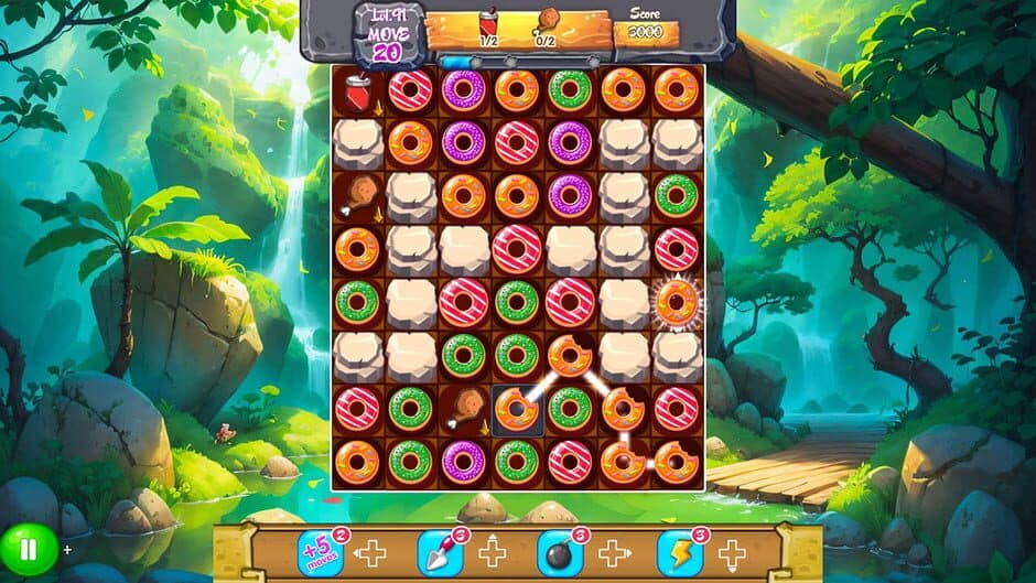 Скриншот 4 из Magic Donut Adventure: Line Match 3 Puzzle