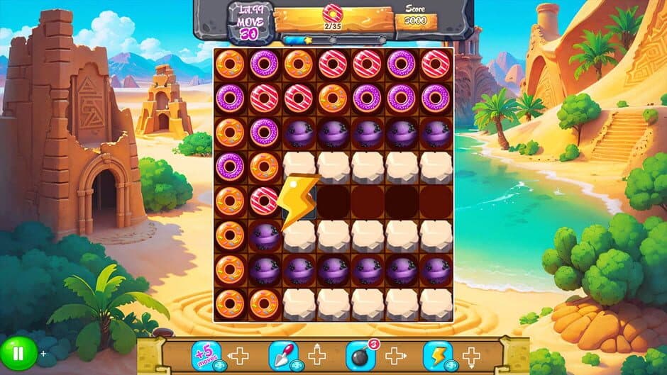Скриншот 6 из Magic Donut Adventure: Line Match 3 Puzzle