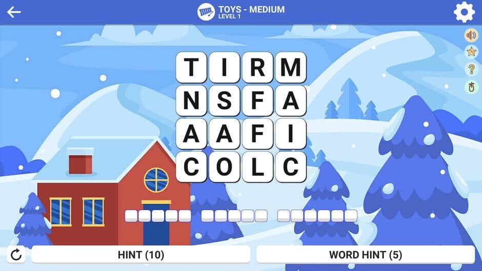 Скриншот 2 из Square Word: Hello Winter!