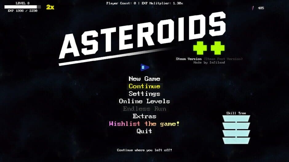 Скриншот 1 из Asteroids ++