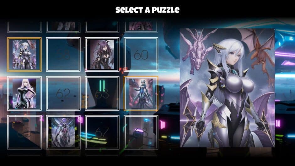 Скриншот 1 из Anime Poly Puzzle: Sci-Fi Maidens