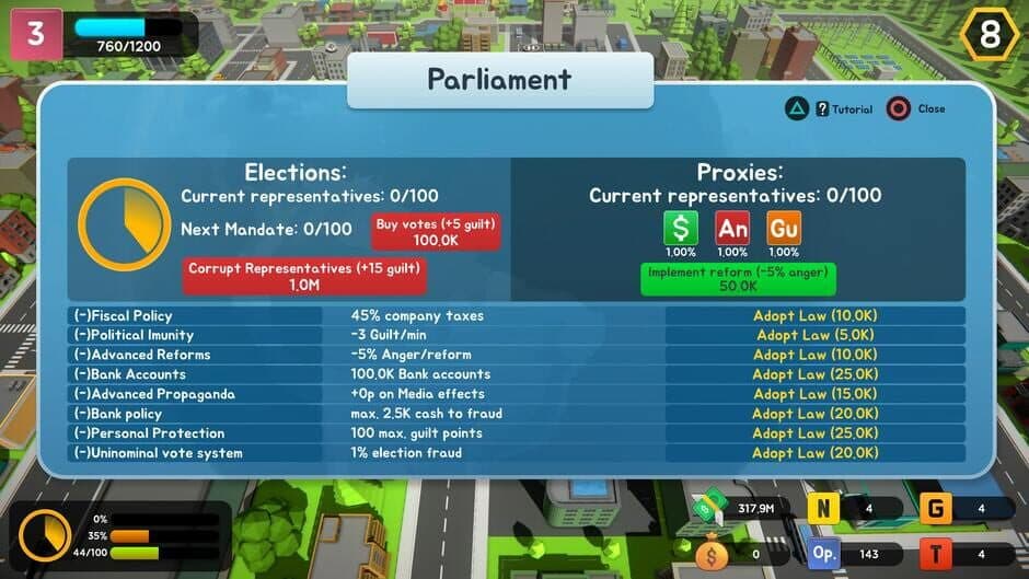 Скриншот 9 из Corruption: Political Simulator Strategy