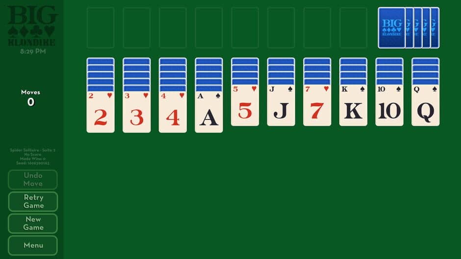 Скриншот 3 из Big Klondike: Spider Solitaire