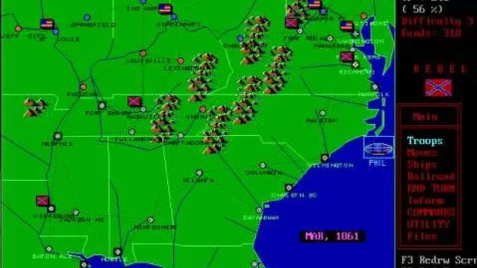 Скриншот 1 из Civil War Strategy