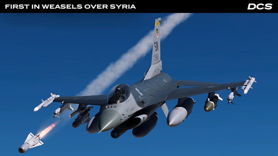 Скриншот 1 из DCS World: F-16C First in Weasels Over Syria Campaign by Ground Pounder Sims