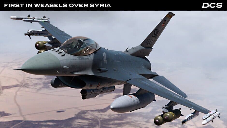 Скриншот 12 из DCS World: F-16C First in Weasels Over Syria Campaign by Ground Pounder Sims