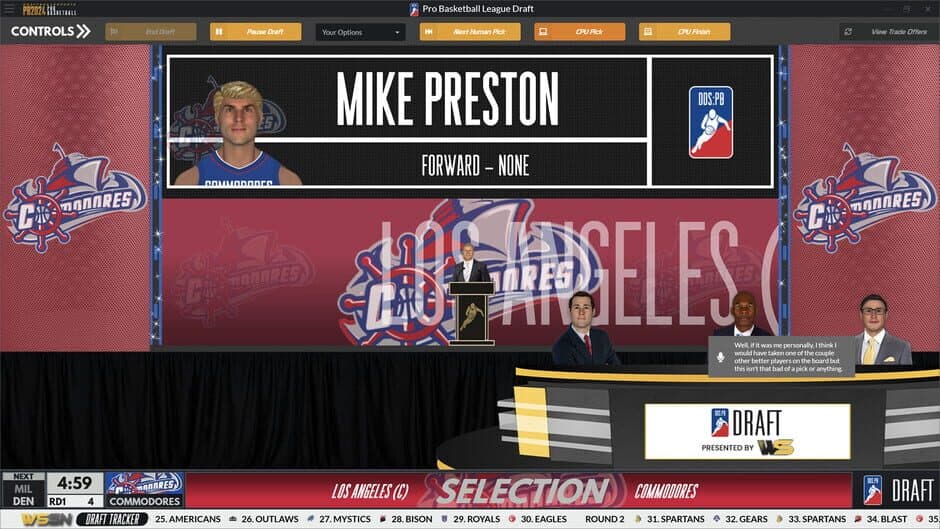 Скриншот 6 из Draft Day Sports: Pro Basketball 2024