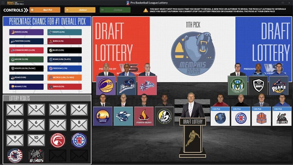 Скриншот 1 из Draft Day Sports: Pro Basketball 2024
