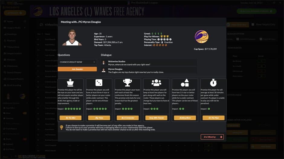 Скриншот 11 из Draft Day Sports: Pro Basketball 2024