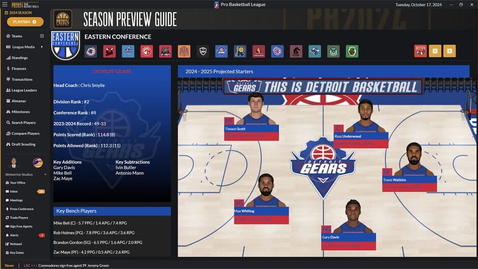 Скриншот 3 из Draft Day Sports: Pro Basketball 2024