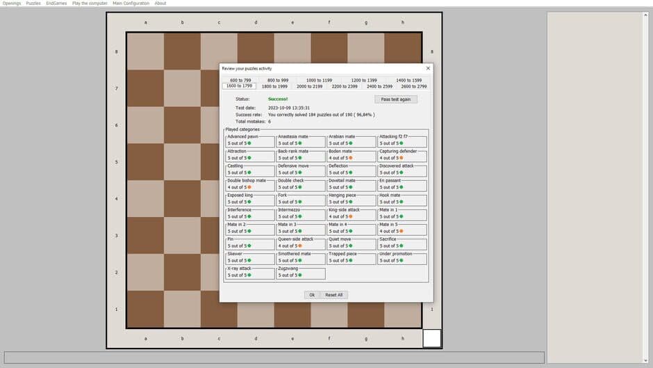 Скриншот 1 из Chess Exerciser