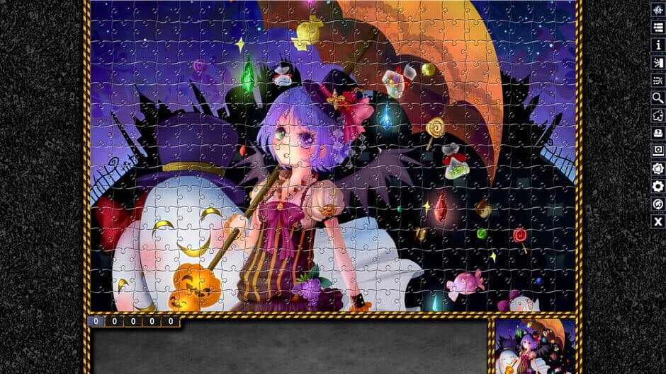 Скриншот 2 из Pixel Puzzles: Illustrations & Anime - Jigsaw Pack: Halloween
