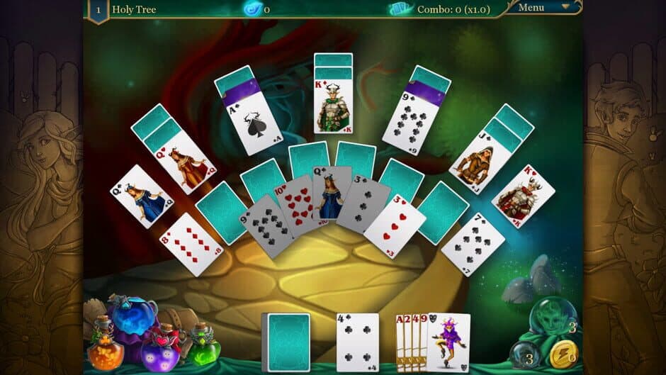 Скриншот 1 из Magic Cards Solitaire 2: The Fountain of Life